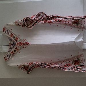 Johnny Was linen poncho